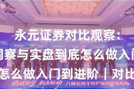 永元证券对比观察：数据与洞察与实盘到底怎么做入门到进阶｜对比篇