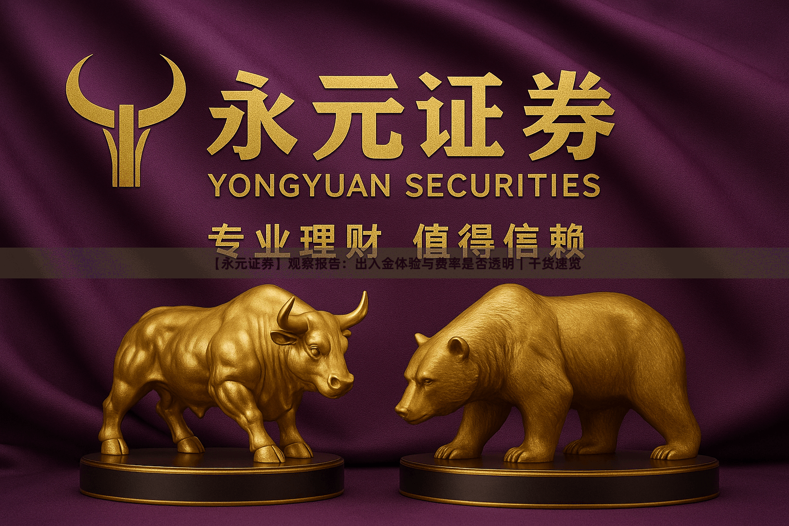 【永元证券】观察报告：出入金体验与费率是否透明｜干货速览