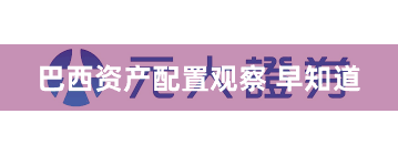 巴西资产配置观察 早知道