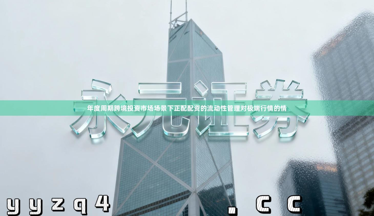 年度周期跨境投资市场场景下正配配资的流动性管理对极端行情的情